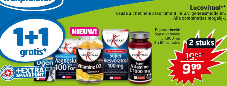 Lucovitaal   voedingssupplement, multivitaminen folder aanbieding bij  Trekpleister - details