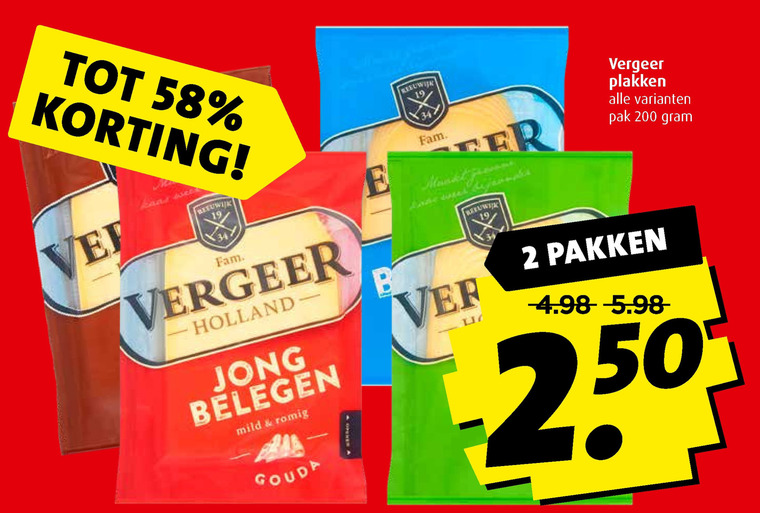 Vergeer   kaasplakken folder aanbieding bij  Boni - details