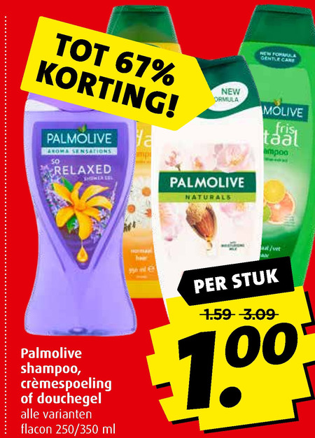 Palmolive   shampoo, douchegel folder aanbieding bij  Boni - details