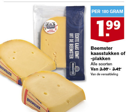 Beemster   kaas, kaasplakken folder aanbieding bij  Hoogvliet - details