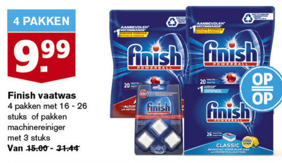 Finish   vaatwasmiddel folder aanbieding bij  Hoogvliet - details