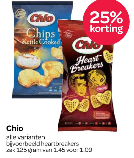 Chio   chips, zoutje folder aanbieding bij  Spar - details