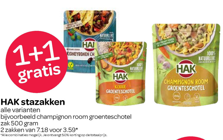 Hak   bonen folder aanbieding bij  Spar - details