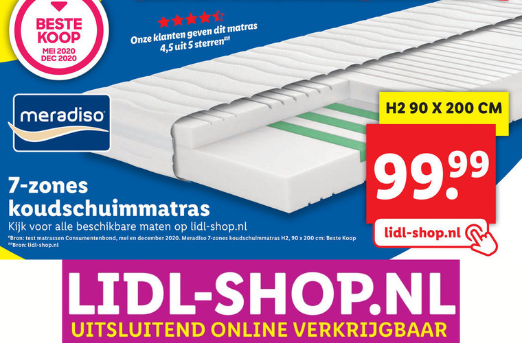 Ochtend gymnastiek genetisch Het hotel Meradiso matras folder aanbieding bij Lidl - details