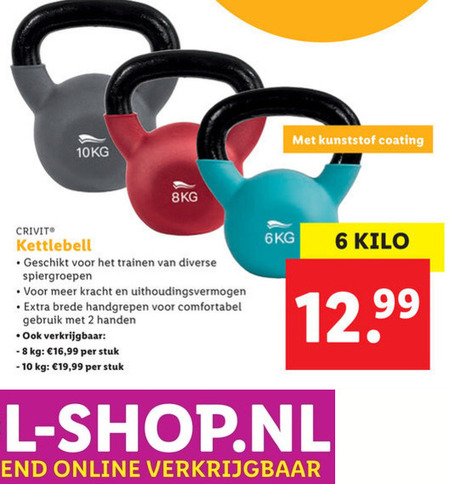 Onaangenaam plek Begeleiden Crivit kettlebell folder aanbieding bij Lidl - details