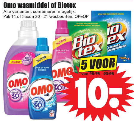 Omo   wasmiddel, handwasmiddel folder aanbieding bij  Dirk - details