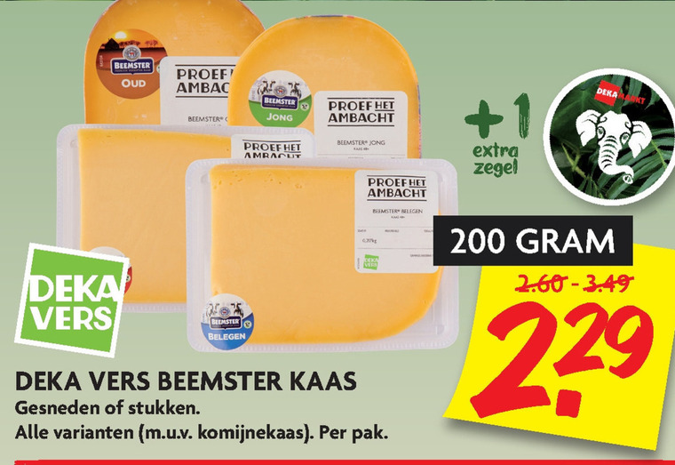 Beemster   kaasplakken, kaas folder aanbieding bij  Dekamarkt - details