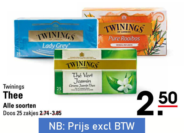 Twinings   thee folder aanbieding bij  Sligro - details