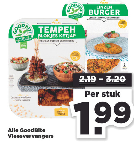 Goodbite   vegetarisch folder aanbieding bij  Plus - details