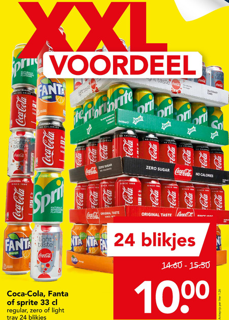 Sprite   cola, frisdrank folder aanbieding bij  Deen - details