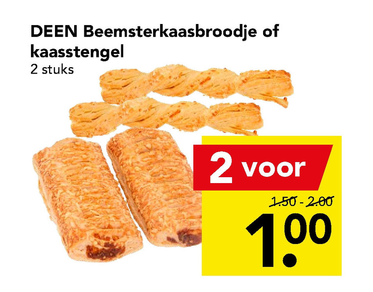 Beemster   kaasbroodjes, kaasstengels folder aanbieding bij  Deen - details