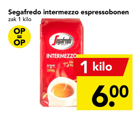 Segafredo   koffiebonen folder aanbieding bij  Deen - details