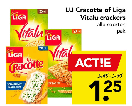 Lu   crackers folder aanbieding bij  Deen - details