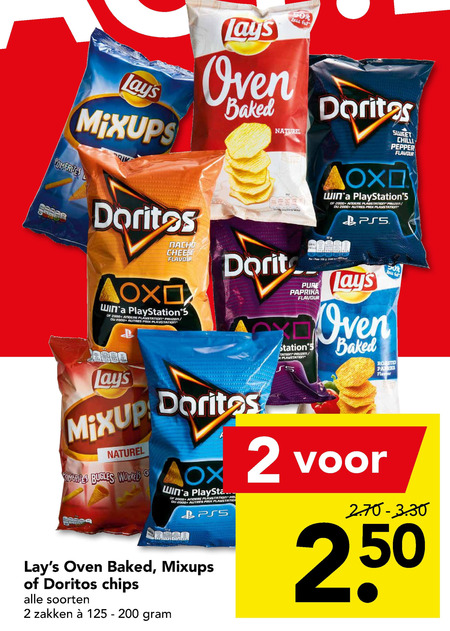 Doritos   chips, zoutje folder aanbieding bij  Deen - details