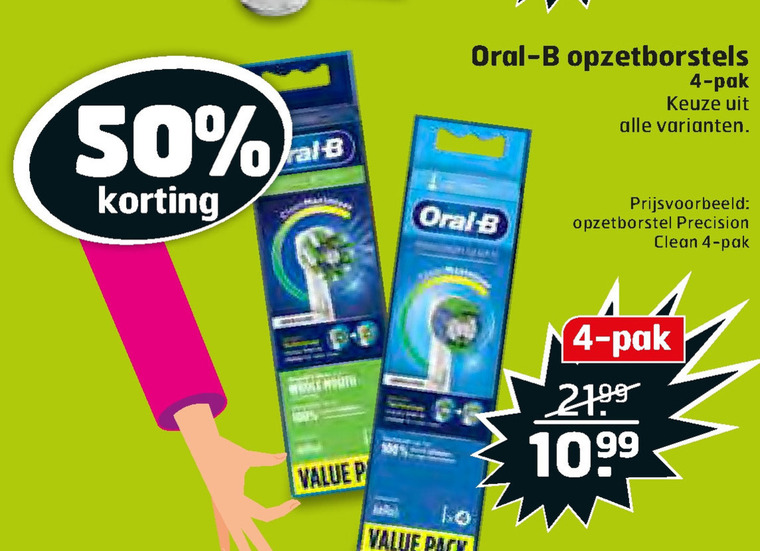 Braun Oral-B   opzetborstel folder aanbieding bij  Trekpleister - details