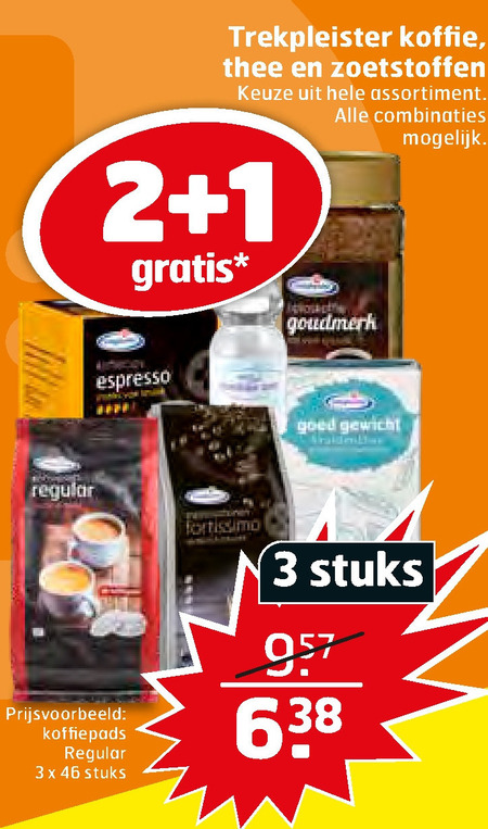 Trekpleister Huismerk   koffiepad, koffie folder aanbieding bij  Trekpleister - details