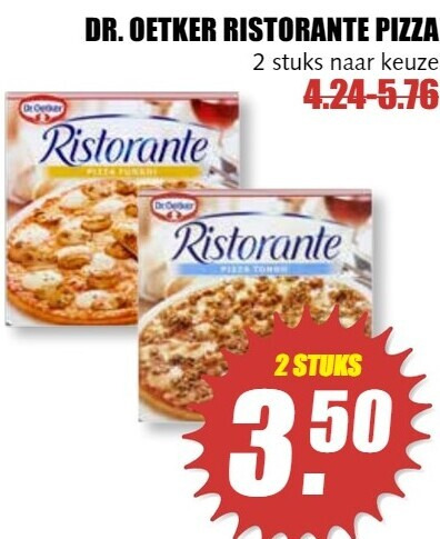 Dr Oetker   diepvriespizza folder aanbieding bij  MCD Supermarkt Basis - details