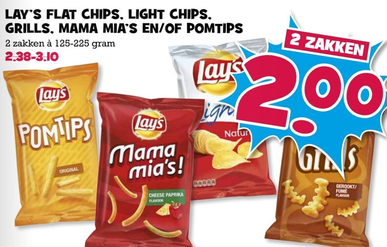 Lays   zoutje, chips folder aanbieding bij  Boons Markt - details