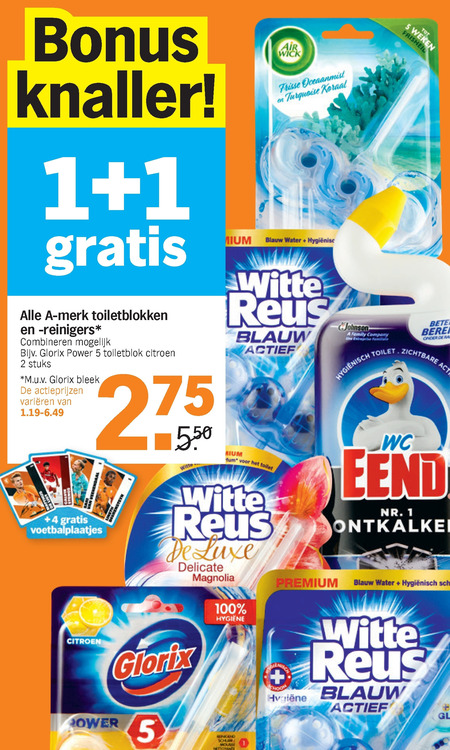 Alle merken   toiletblok, toiletreiniger folder aanbieding bij  Albert Heijn - details