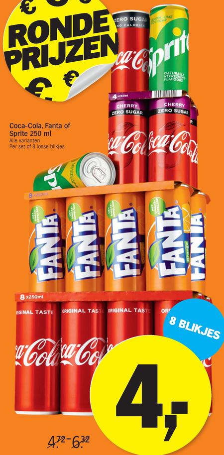 Fanta   frisdrank, cola folder aanbieding bij  Albert Heijn - details