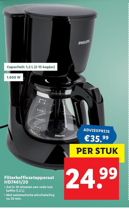 Philips koffiezetapparaat folder Lidl - details