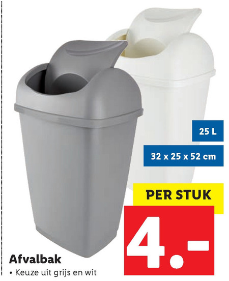 Spotlijster kapsel Ritmisch afvalemmer folder aanbieding bij Lidl - details