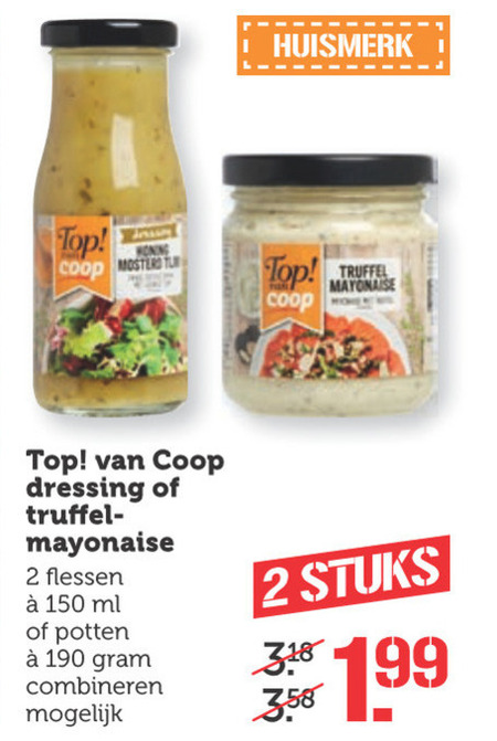 Coop Huismerk   mayonaise, dressing folder aanbieding bij  Coop - details