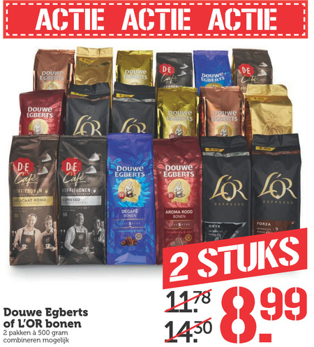 Douwe Egberts L Or   koffiebonen folder aanbieding bij  Coop - details