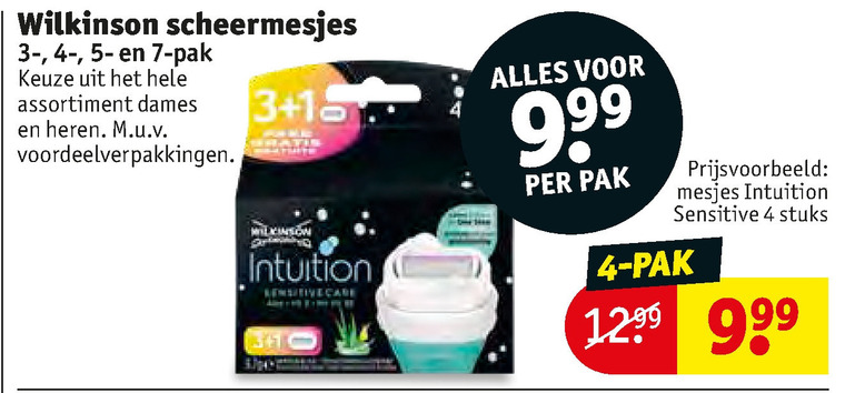 Wilkinson   scheermesjes, dames scheermesje folder aanbieding bij  Kruidvat - details