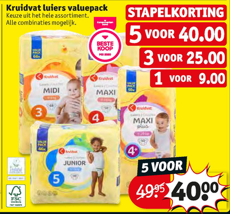 Kruidvat Huismerk   luiers folder aanbieding bij  Kruidvat - details