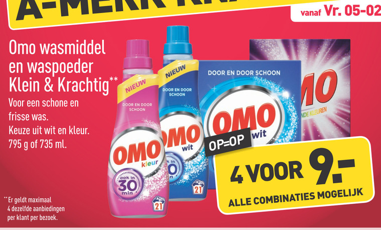 Omo   wasmiddel folder aanbieding bij  Aldi - details