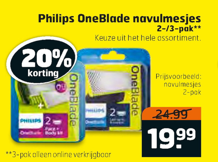 Philips   scheermesjes folder aanbieding bij  Trekpleister - details