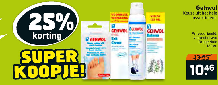 Gehwol   voetverzorging folder aanbieding bij  Trekpleister - details