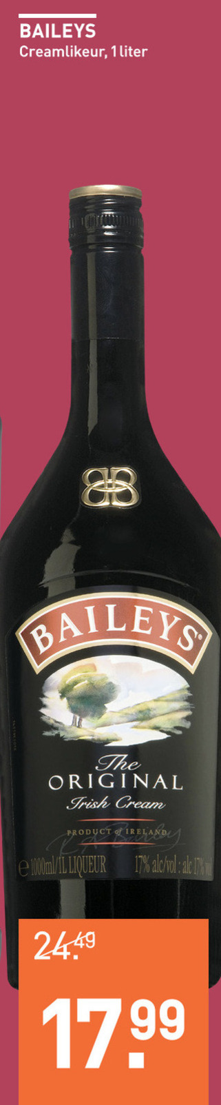 Baileys   likeur folder aanbieding bij  Gall & Gall - details