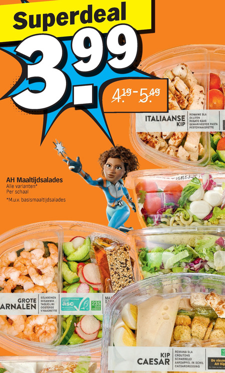 Albert Heijn Huismerk   maaltijdsalade folder aanbieding bij  Albert Heijn - details