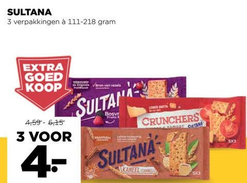 Sultana   fruitbiscuit folder aanbieding bij  Jumbo - details