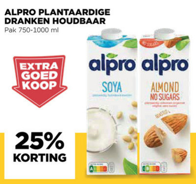 Alpro   soja melk folder aanbieding bij  Jumbo - details