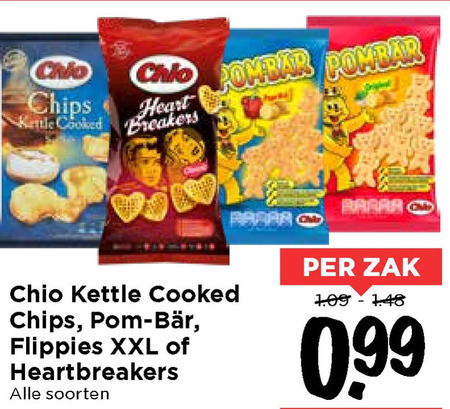 Chio   zoutje, chips folder aanbieding bij  Vomar - details