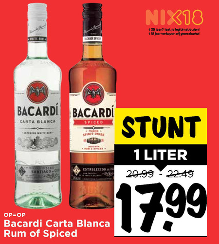 Bacardi   rum folder aanbieding bij  Vomar - details