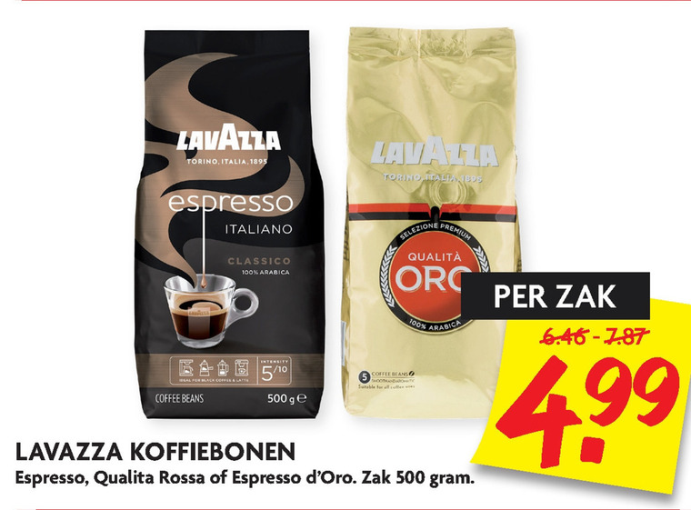 Lavazza   koffiebonen folder aanbieding bij  Dekamarkt - details