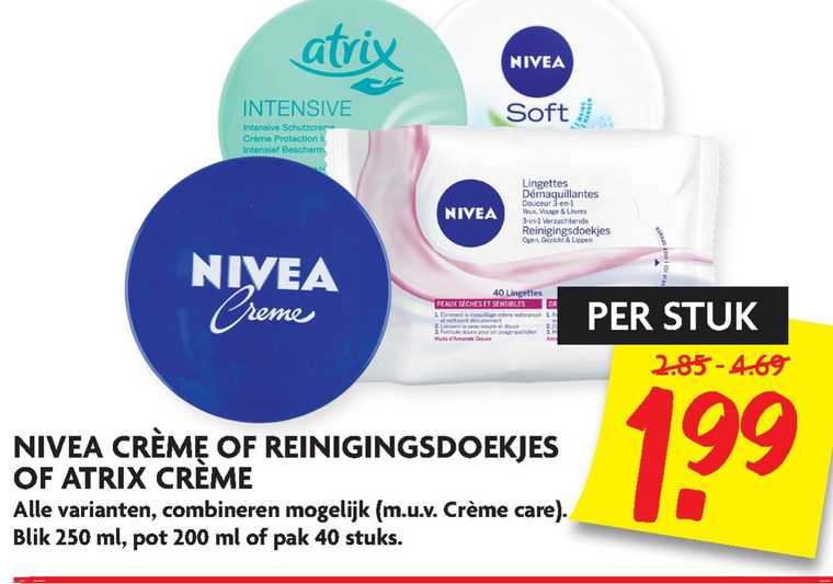 Atrix   reinigingsdoekje, handcreme folder aanbieding bij  Dekamarkt - details