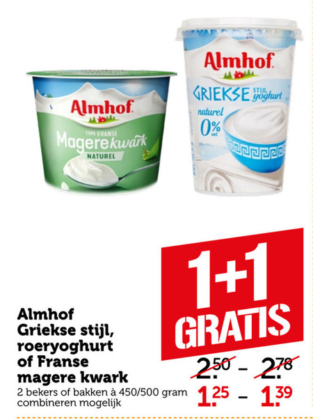 Almhof   yoghurt, kwark folder aanbieding bij  Coop - details