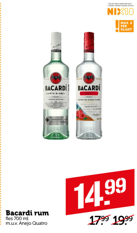 Bacardi   rum folder aanbieding bij  Coop - details