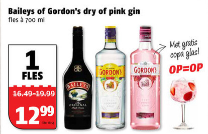 Gordons   likeur, gin folder aanbieding bij  Poiesz - details