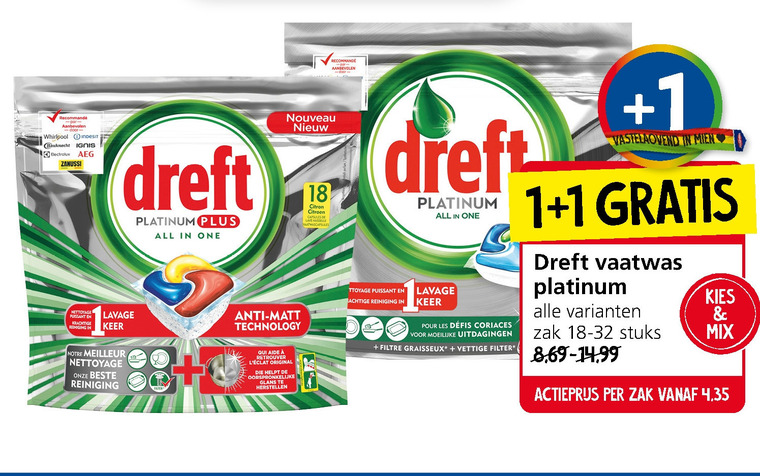 Dreft   vaatwasmiddel folder aanbieding bij  Jan Linders - details