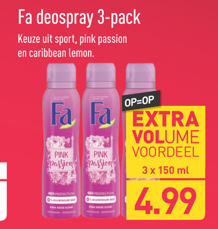 Fa   deodorant folder aanbieding bij  Aldi - details