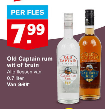 Old Captain   rum folder aanbieding bij  Hoogvliet - details