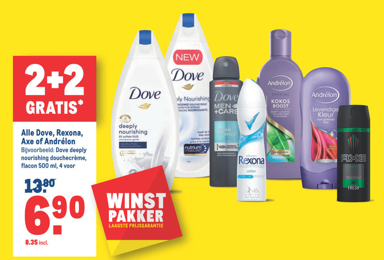 Rexona   shampoo, deodorant folder aanbieding bij  Makro - details