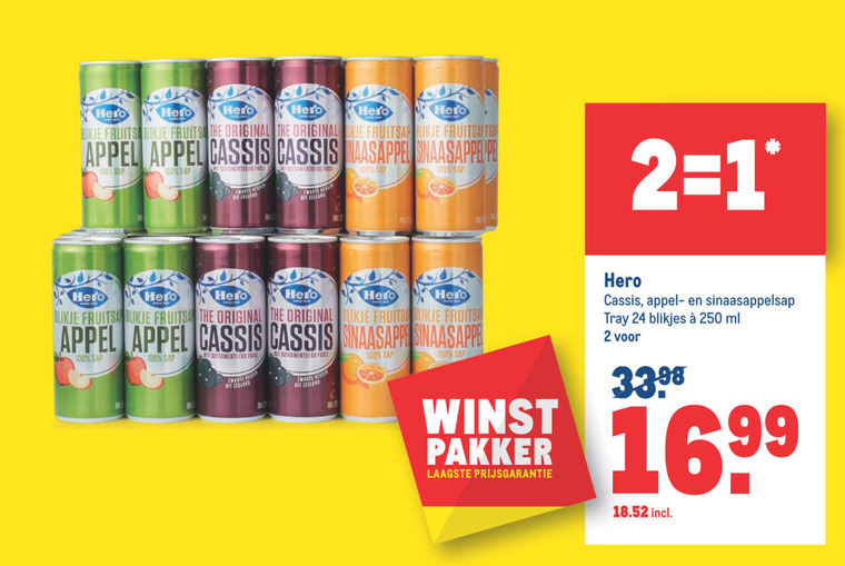 Hero   frisdrank folder aanbieding bij  Makro - details