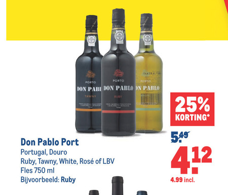 Don Pablo   port folder aanbieding bij  Makro - details